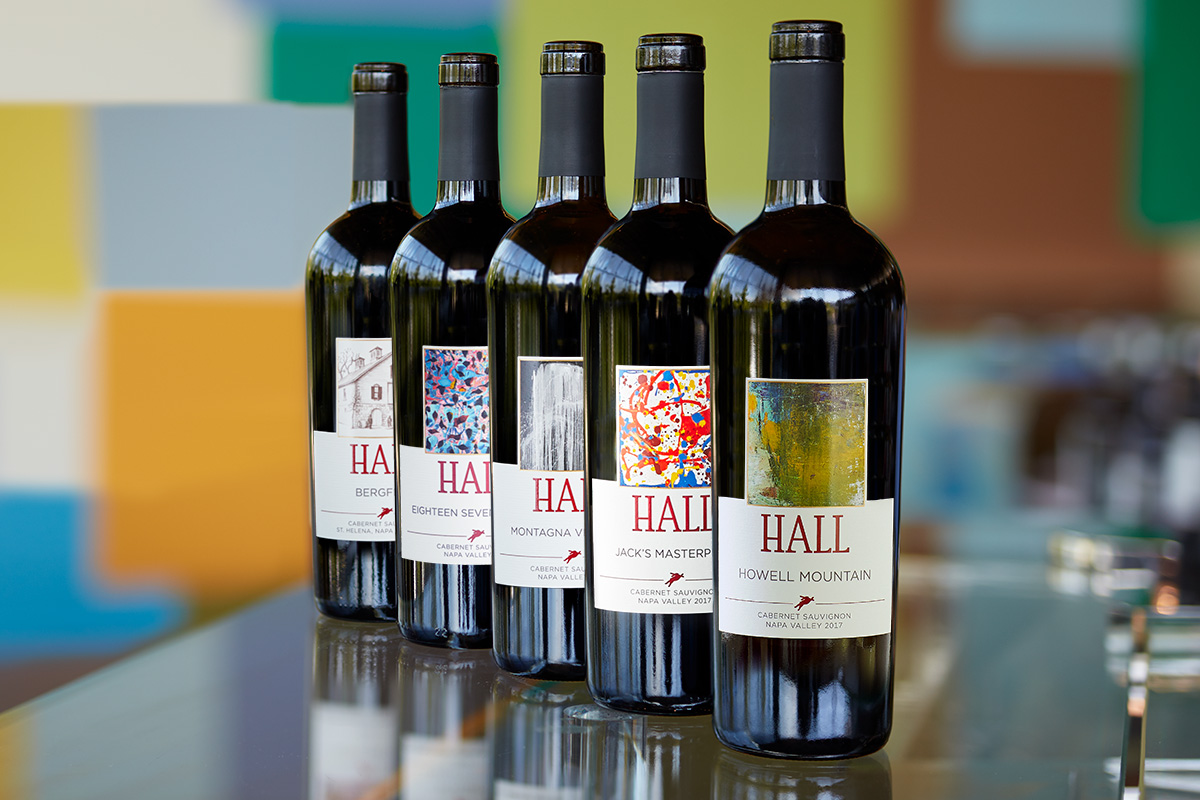 HALL Wines Artisanal Bottles on the Tasting Room Bar image